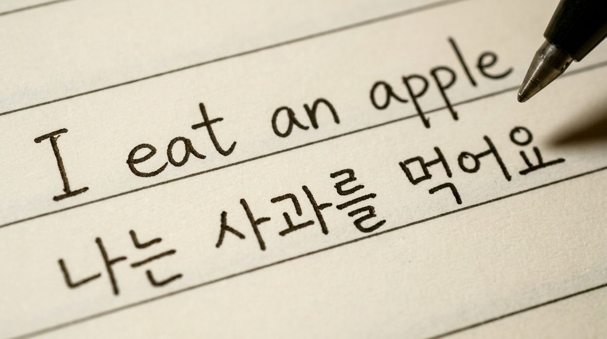Korean vs. English: 3 Secret Rules to Build Your First Sentence