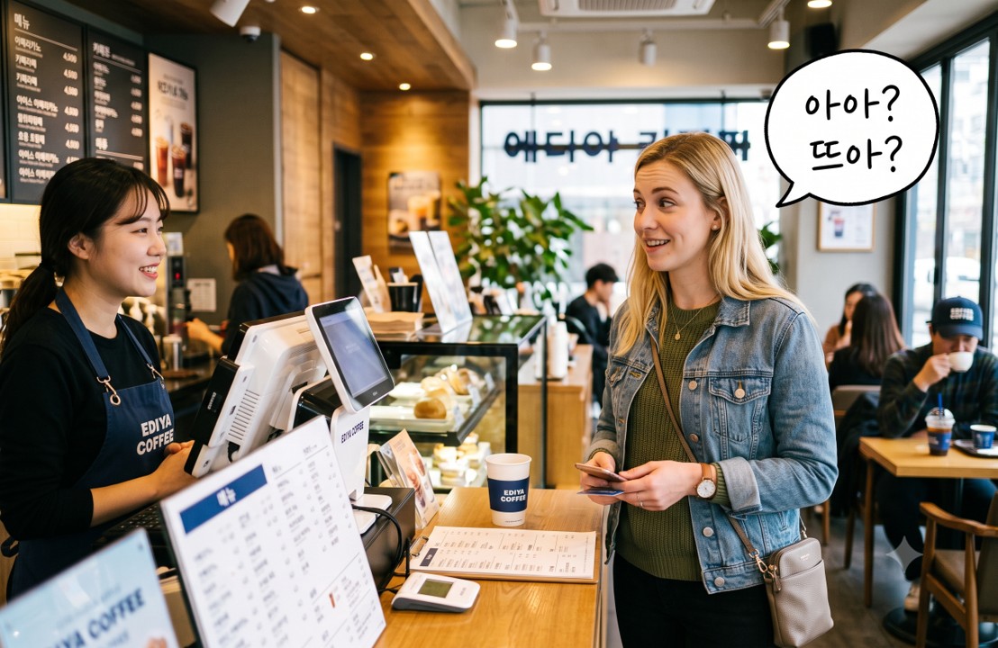 How to Order Coffee at a Korean Cafe: 아아, 뜨아, and Every Phrase You Actually Need